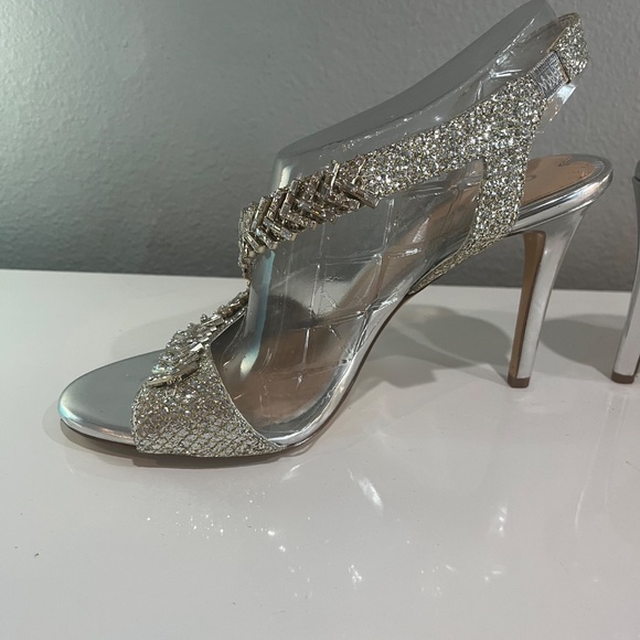GIANNI BINI SZ 8.5 Silver and Gold with RHINE STONES - Picture 5 of 12